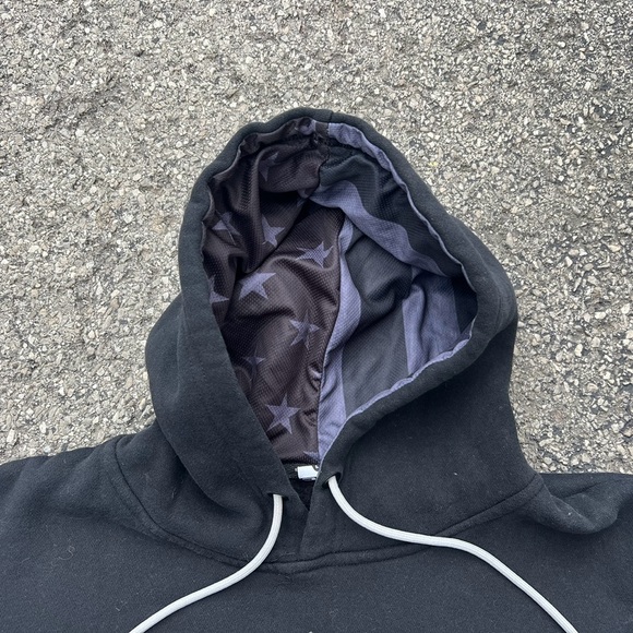 SA Fishing INNER LINED HOODIE BLACKOUT AMERICAN FLAG Large - Picture 3 of 3